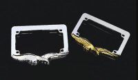 EAG/LICENSE PLT.FRAME CHR-GOLD