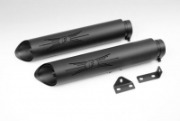 FK NIGHT ROD MUFFLER SET BLK