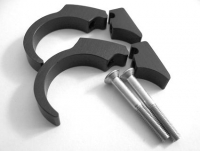 1" HANDLEBAR CLIP KIT, BLACK