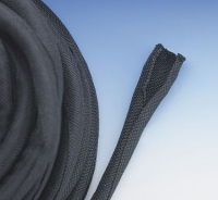 BLK.HARNESS SLEEVE 5/16" 25 FT