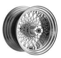 80.SPOKE 18X3.5 CHROME FLT 87-99 CHROME; AXLE SIZE 3/4"