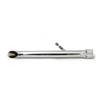 TURN OUT SHOVEL STYLE UNIVERSAL MUFFLER 30" LONG CHROME