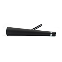 SEI MEGAPHONE UNIVERSAL MUFFLER 21"  LONG BLACK