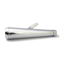 MEGAPHONE UNIVERSAL MUFFLER 16.5" LONG CHROME WITH TA TIP