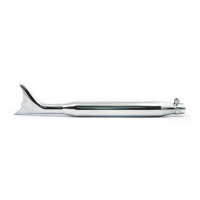 BATWING FISHTAIL UNIVERSAL MUFFLER 30" LONG CHROME