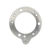 AIR CLEANER ADAPTER PLATE, FOR S&S E/G. ALUMINUM