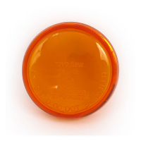 TURN SIGNAL LENS BULLET AMBER