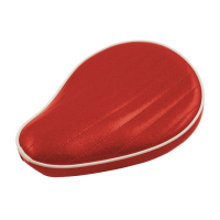 LEPERA, SPRING MOUNTED METALFLAKE SOLO SEAT. CANDY RED