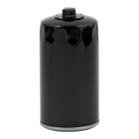 MCS, SPIN-ON OIL FILTER WITH TOP NUT. BLACK