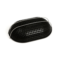 BREATHER STYLE AIR CLEANER ASSEMBLY, OVAL. BLACK