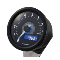 DAYTONA, VELONA 60MM TACHOMETER 8000RPM, BLACK