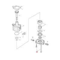 Gardner-Westcott, oil pump mount kit. Chrome allen