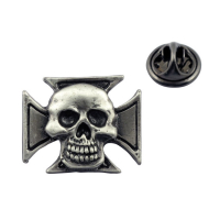 SKULL PIN MALTESE SKULL PIN