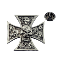 SKULL PIN, MALTESE SKULL GROUP