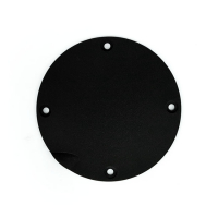 DERBY COVER, OEM STYLE DOMED. BLACK WRINKLE