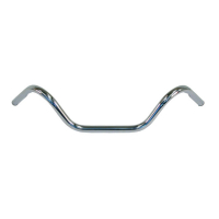 HANDLEBAR BUCKHORN, 1" CHROME