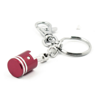 KEYCHAIN PISTON RED