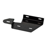 LEDRIE, SWINGARM BAG MOUNT BRACKET. BLACK, LEFT