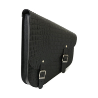 SWINGARM BAG SLIM SOFTAIL CROC BLACK