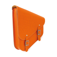 SWINGARM BAG SLIM SOFTAIL CROC ORANGE