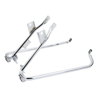 SADDLEBAG SUPPORT BRACKET SET. CHROME