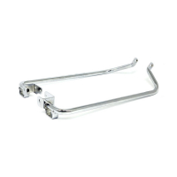 SADDLEBAG SUPPORT BRACKET SET. CHROME