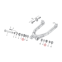 LAAKERI, TAKAHAARUKKA XL L-74-81, BEARING, SWINGARM L/R