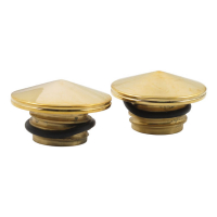 GASCAP SET POINTED SOLID BRASS