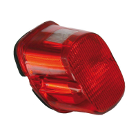 LAYDOWN TAILLIGHT LENS, RED