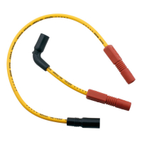 ACCEL, 8MM FERRO SPIRAL CORE SPARK PLUG WIRE SET. YELLOW