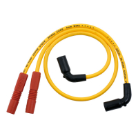 ACCEL, 8MM FERRO SPIRAL CORE SPARK PLUG WIRE SET. YELLOW