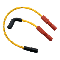 ACCEL, 8MM FERRO SPIRAL CORE SPARK PLUG WIRE SET. YELLOW