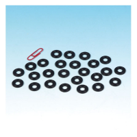 JAMES, ROCKER BOX SEAL WASHERS. RUBBER ON STEEL