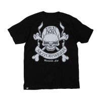 T-SHIRT; SKULL & BONES, BLACK