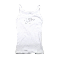 WOMEN TANK TOP; KN RHINESTONE, WHITE