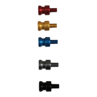 BIKE-LIFT, REAR ALUMINUM BOBBINS 10MM, TITANIUM