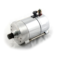 ALL BALLS, HITACHI STYLE STARTER MOTOR. 1.4KW. CHROME