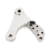 K-TECH 2-PISTON CALIPER MOUNTING BRACKET LEFT. POLISHED