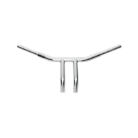 WILD1, CHUBBY LOW-PROFILE PULLBACK DRAG BAR 1-1/4". CHROME