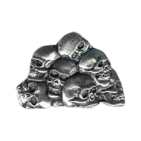 BIKER PINS HEAP OF SKULLS PIN