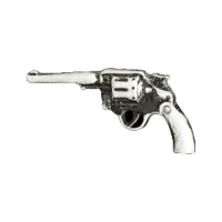 REVOLVER BIKER PIN