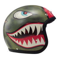 DMD SHARK GREEN HELMET