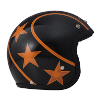 DMD HELMET VINTAGE STUNT BLACK/ORANGE