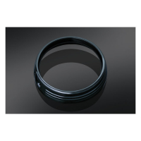 KURYAKYN, 7" HEADLAMP TRIM RING. GLOSS BLACK