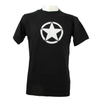 FOSTEX WHITE STAR T-SHIRT BLACK