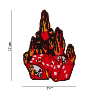 PATCH FLAMING DICE