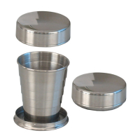 STAINLESS STEEL FOLDABLE CUP, SMALL