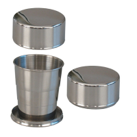 STAINLESS STEEL FOLDABLE CUP, LARGE