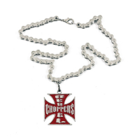 NECKLACE MALTESE CROSS, REBEL CHOPPERS