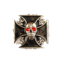 CROSS AND SKULL BUCKLE